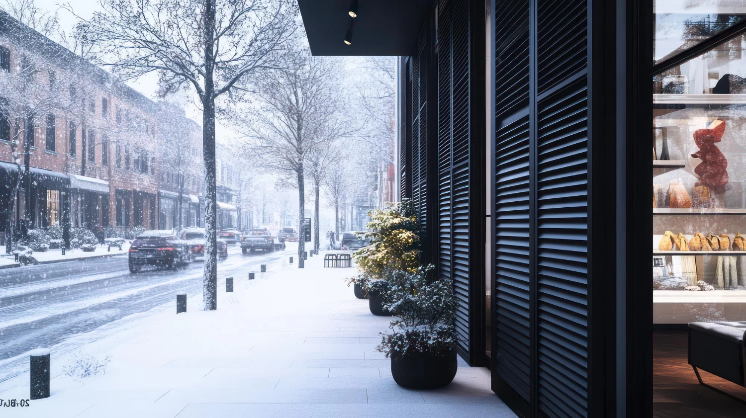 Rolety zewnętrzne zima